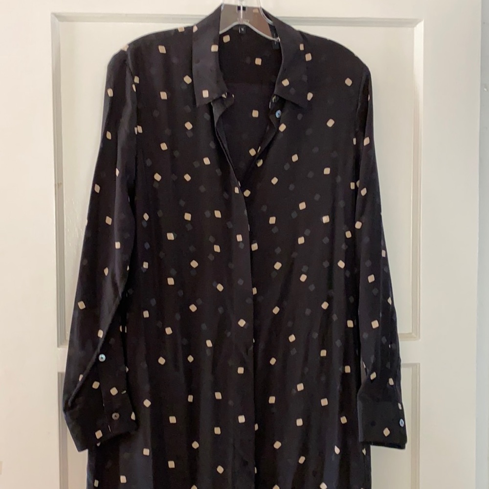 Theory Silk Shirt Dress